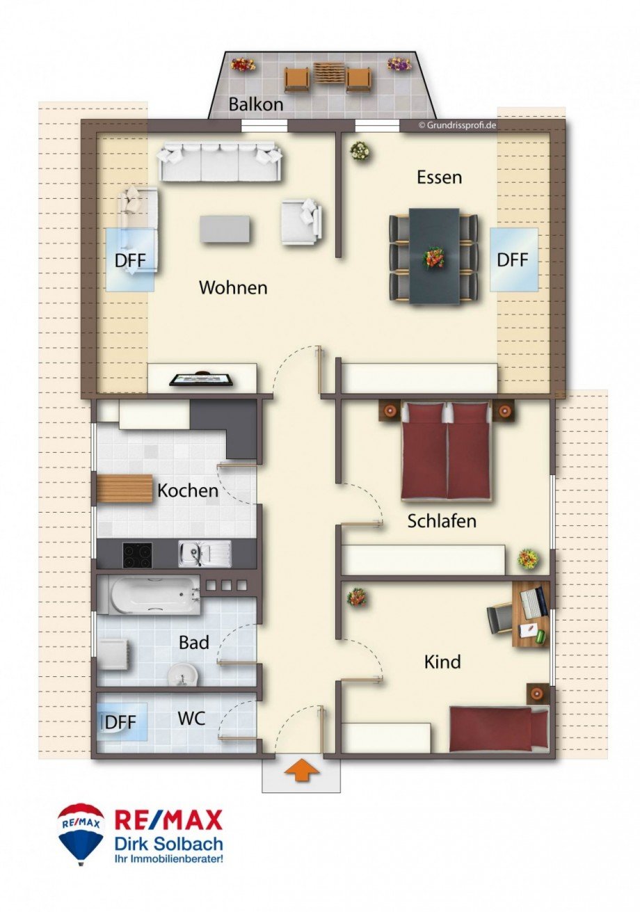 Grundriss DG Maisonettewohnung Konstanz-Litzelstetten