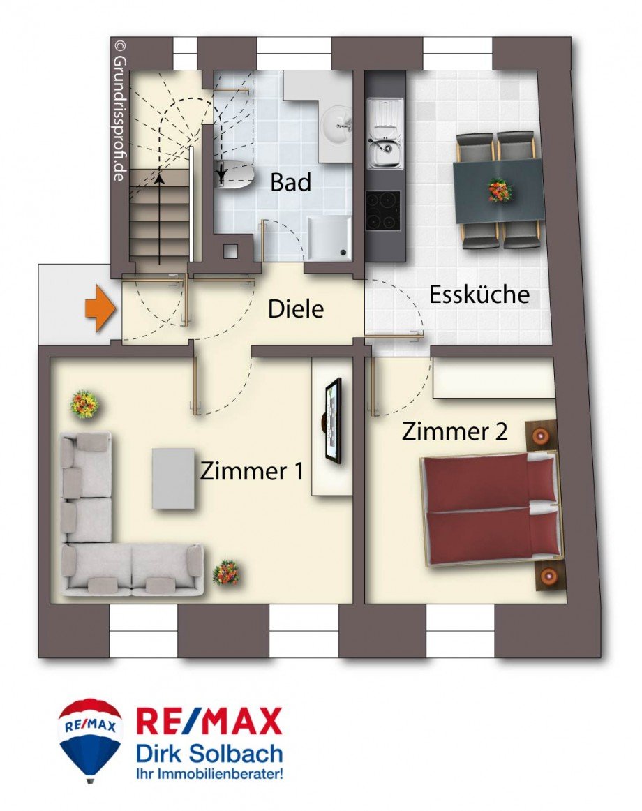 Grundriss Etagenwohnung Konstanz