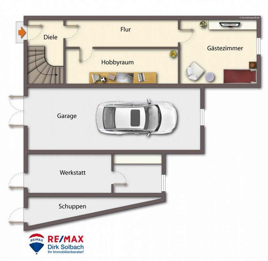 Grundriss EG Doppelhaush�lfte Gottmadingen