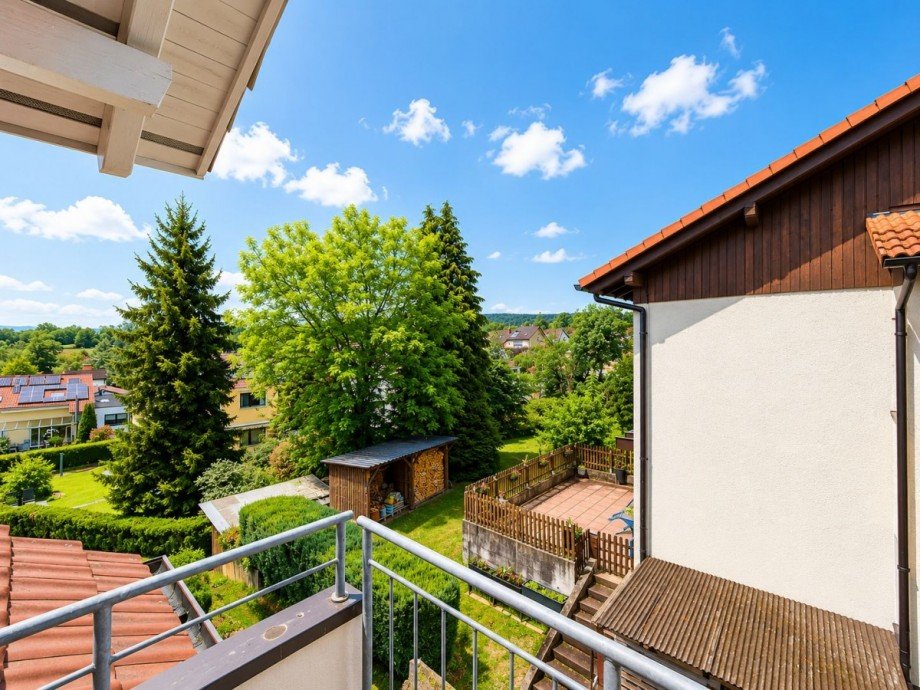 Balkon Aussicht Dachgeschosswohnung Randegg
