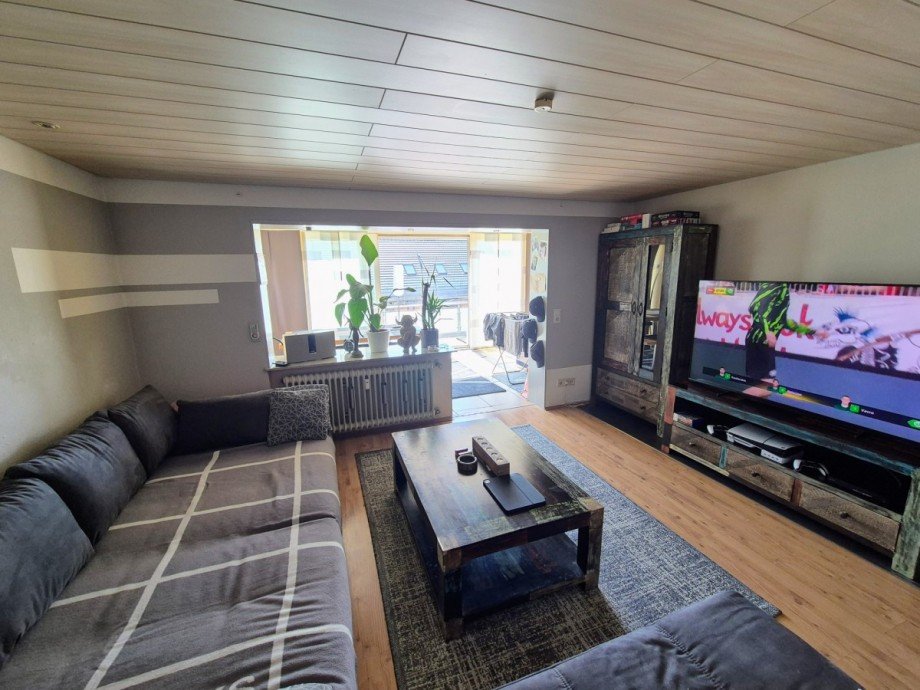 Wohnzimmer Souterrainwohnung Hegne