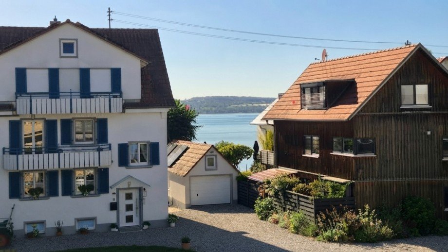 Blick vom Balkon Etagenwohnung Unteruhldingen
