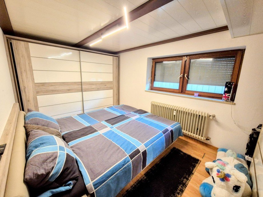 Schlafzimmer Souterrainwohnung Hegne