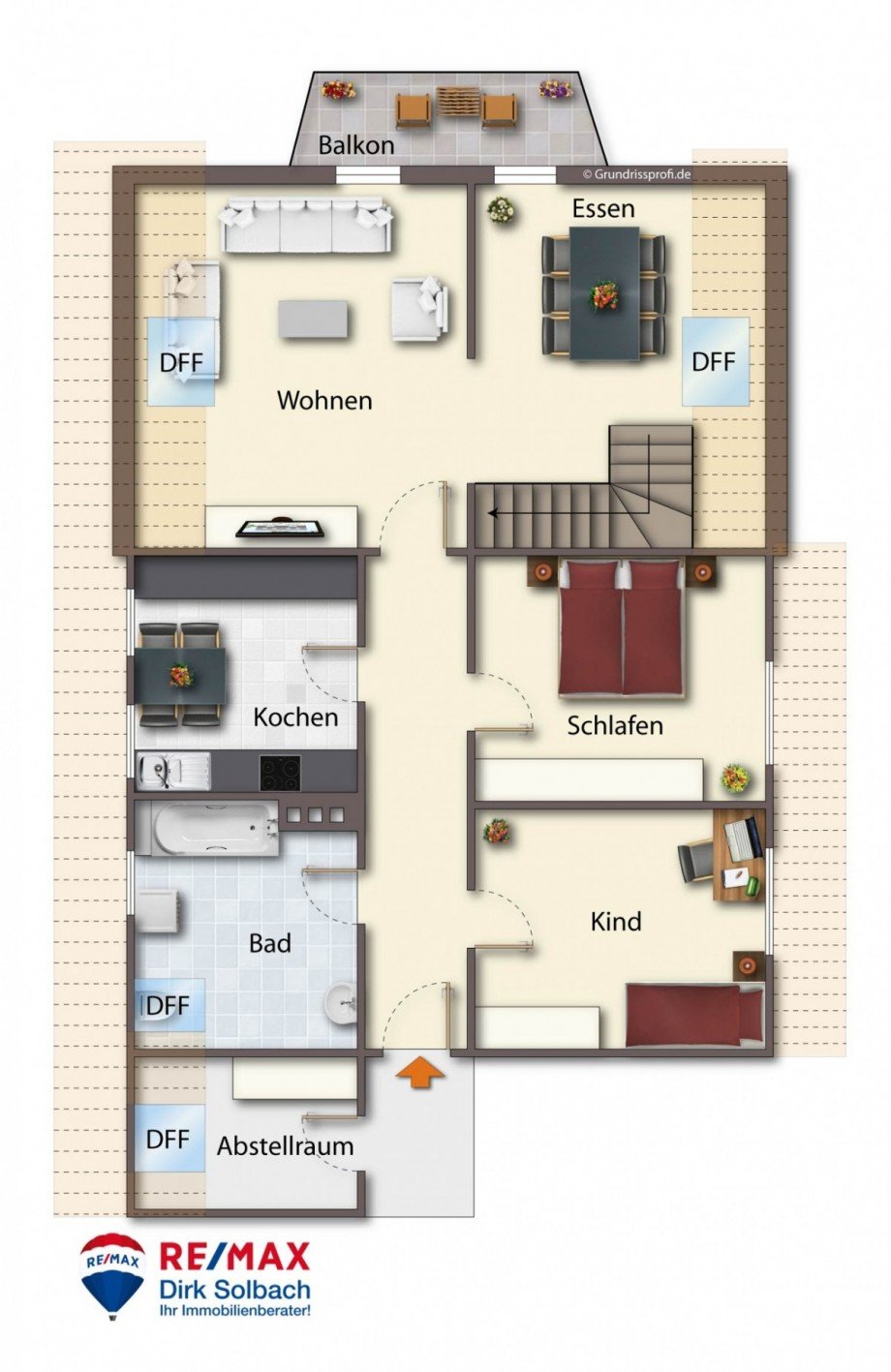 Grundriss DG Maisonettewohnung Konstanz-Litzelstetten