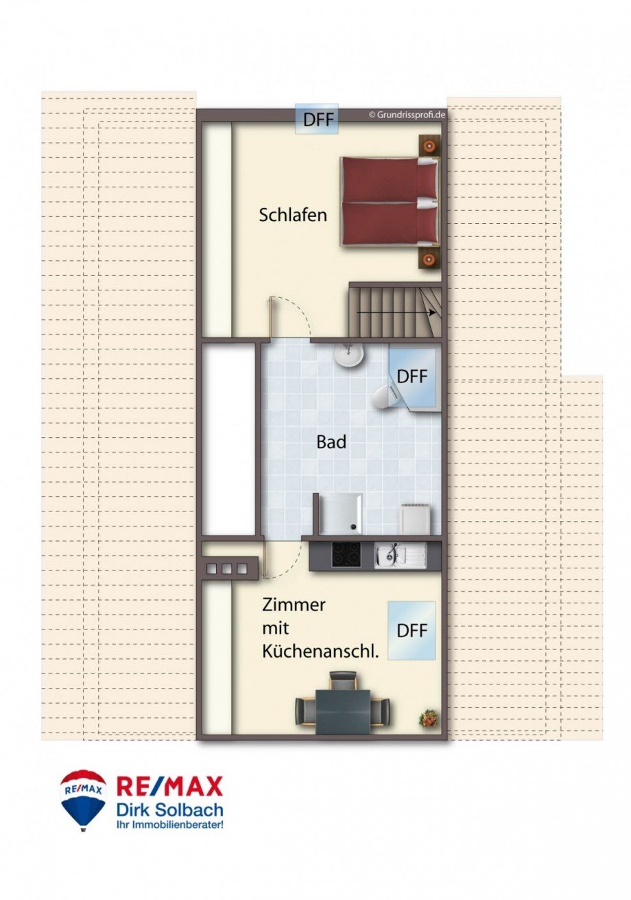 Grundriss 2. DG Maisonettewohnung Konstanz-Litzelstetten