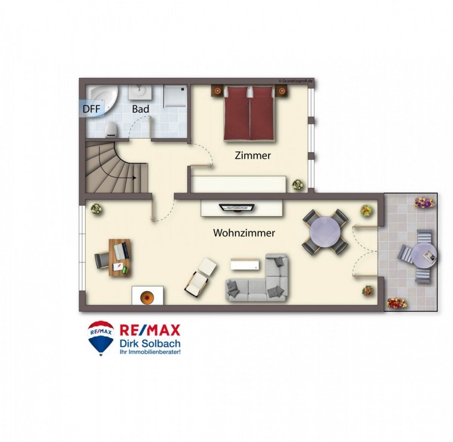 Grundriss DG Doppelhaush�lfte Gottmadingen