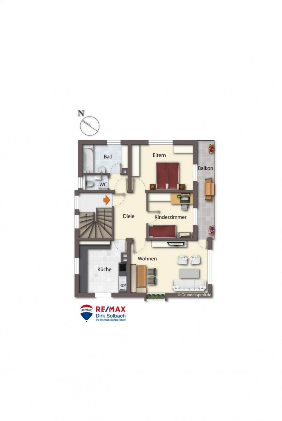 Grundriss OG Mehrfamilienhaus Konstanz-Dettingen