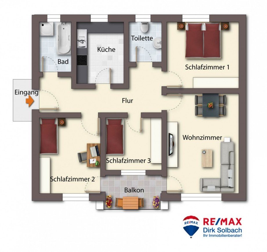 Grundriss Etagenwohnung Konstanz